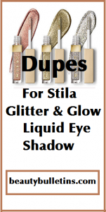 Cruelty Free Dupes for Stila Glitter & Glow Liquid Eye Shadow