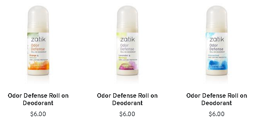 zatik deodorant