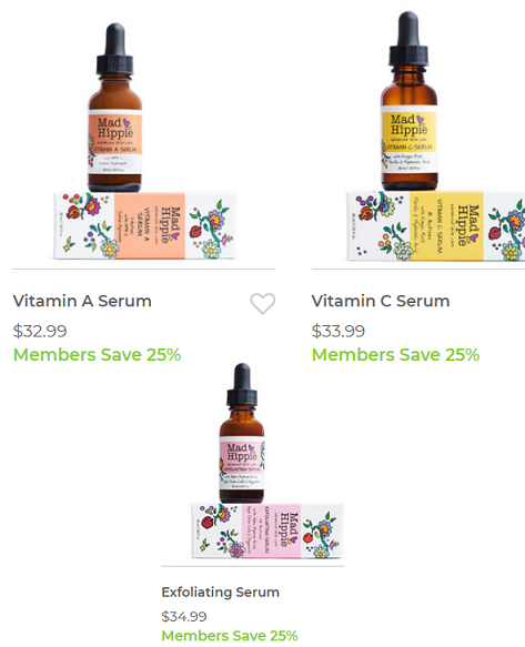 mn-mad hippie serums 25% off