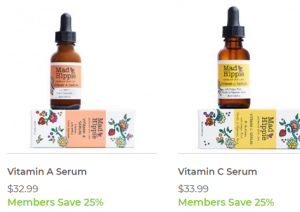 Members save 25% on Mad Hippie facial serums