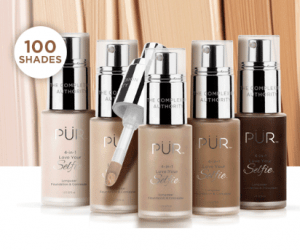 Pur 4-in-1 Love Your Selfie Foundation & Concealer in 100 shades!