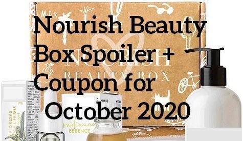 Nourish Beauty Box Spoiler + Coupon – October 2020