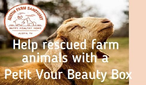 petit vour donates to farm sanctuary