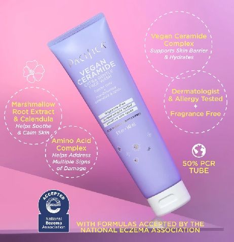 Cruelty free facial skincare review: Pacifica Vegan Ceramide Extra Gentle Face Wash