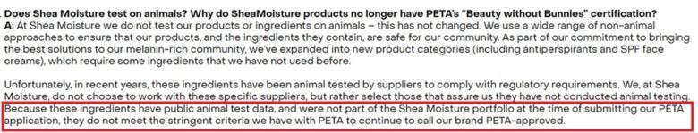 Is SheaMoisture brand Still Cruelty Free?